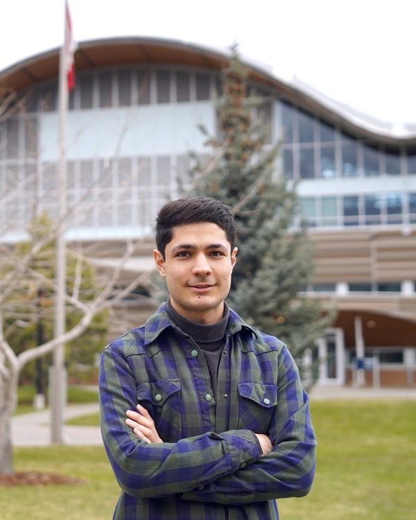 Leo Chahi, founder of Kamloops Web Studio, standing outside in Kamloops